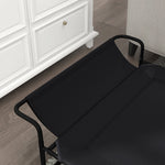 Lettino rialzato per cani e animali domestici con poggiatesta in tessuto microforato 106 x 81 x 33 cm nero