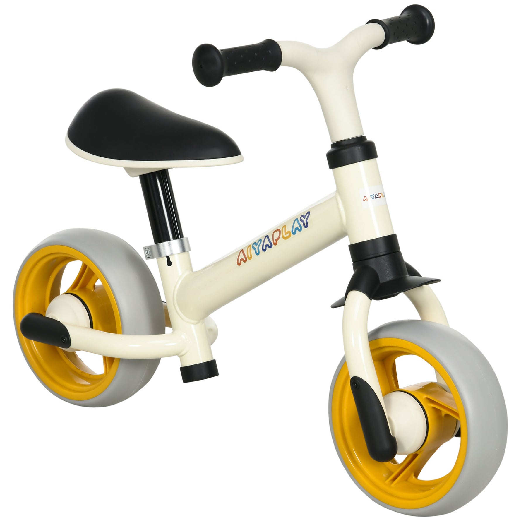 Vélo d'équilibre pour bébé siège réglable roues EVA jouet enfant pour bébé 18-48 mois pour garçons et filles orange