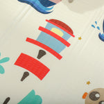 Tapis de jeu pour enfant bebe, tapis d'éveil bébé pliable épais réversible en mousse, 196 x 176 x 1,5 cm, multicolore