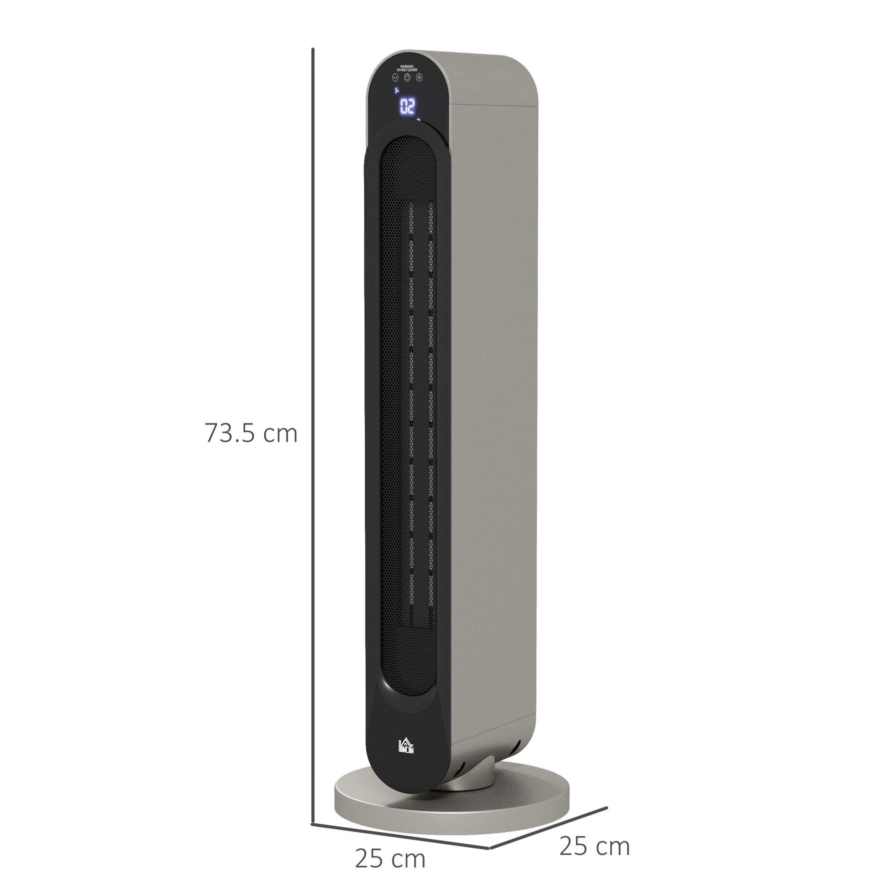 Chauffage soufflant oscillant 1100/2200 W - mini radiateur céramique PTC - télécommande incluse - chauffage d'appoint
