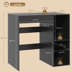 Mueble para lavadora, armario para lavadora y secadora con 2 compartimentos abiertos, 96 x 60 x 90,5 cm, negro