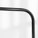 Lampadaire sur pied salon en métal noir moderne avec abat-jour câble de 180 cm 64 x 38 x 163,5 cm noir