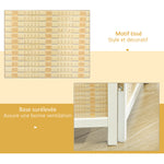 Paravent en bois séparateur de pièce closion de séparation pliable 4 panneaux 180 x 180 cm bois naturel