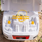 Shelby Ride-On Car for Kids, Backrest, Anti-Tip, Storage Compartment, 18-72 Months, 80x25.5x33cm, White