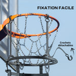 Retour de ballon de basket-ball système de renvoi du ballon de basket rotation à 360° 35,6 x 35,6 x 75,5 cm noir