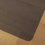 Tapis de chaise de bureau rectangulaire, antidérapants en plastique noir 120x90cm