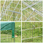 Omheining voor kleine dieren dierenkooi gegalvaniseerd metalen frame 4 grondpennen inbegrepen 220 x