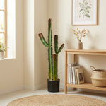 Plante artificielle intérieure 111 cm, arbre artificiel cactus en pot, pour maison, bureau, salon, chambre, vert
