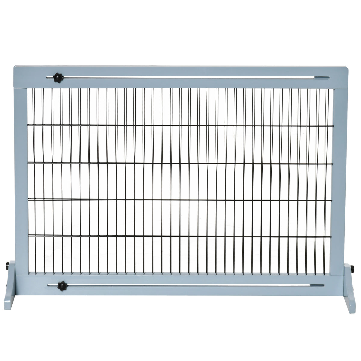 Barrière de sécurité pour chien extensible longueur réglable 104-183 x 36 x 69 cm pin bleu