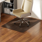 Tapis de chaise de bureau rectangulaire, antidérapants en plastique noir 120x90cm