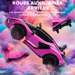 Voiture électrique Enfants de Sport Véhicule électrique Lamborghini Sian 12 V - V. Max. 5 Km/h avec Télécommande 2,4G Effets sonores + Lumineux Rose