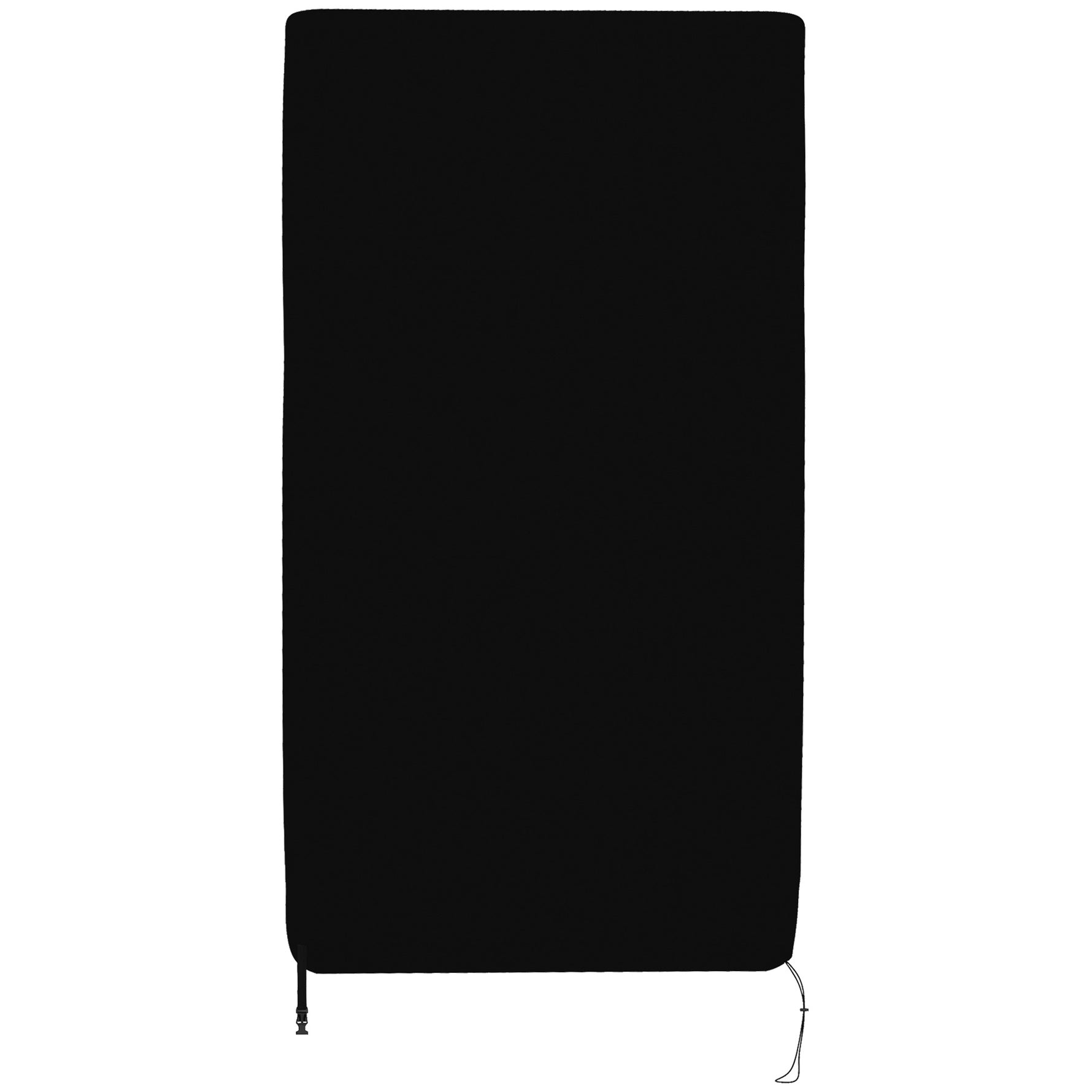 Housse de table de tennis de table ping-pong avec fermeture éclair anti-UV et housse imperméable Noir