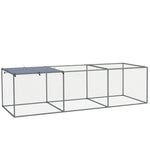 Enclos poulailler cage clapier extérieur 3 m² pour petits animaux dim. 3 x 1 x 0,8 m acier galvanisé