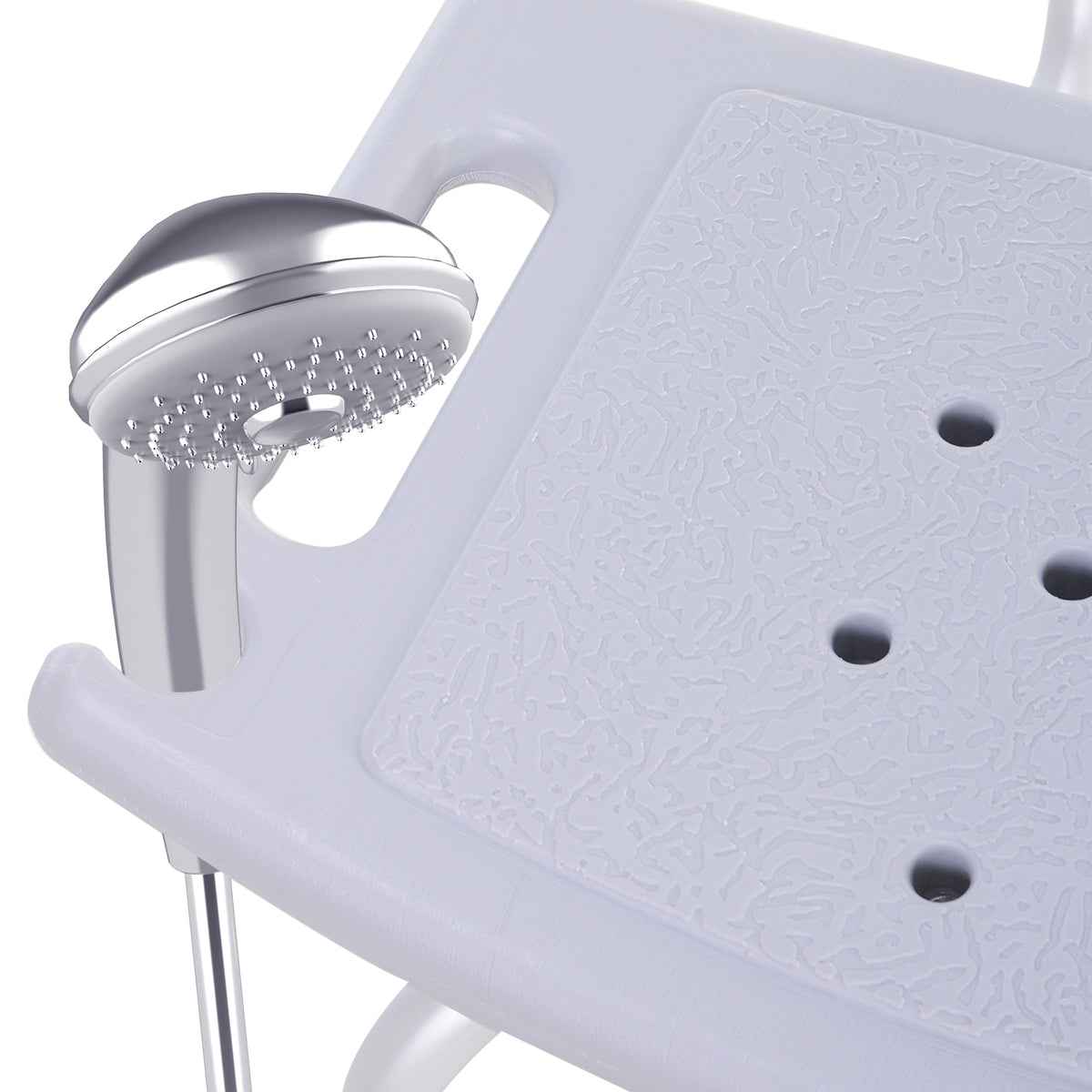 Chaise de Douche siège de Douche Ergonomique Hauteur réglable Pieds antidérapants Charge Max. 136 Kg alu HDPE