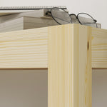 Banc de cuisine en bois massif 2 places, banc de salle à manger, charge 240 Kg, 120 x 33 x 45 cm, bois naturel
