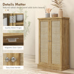 Credenza da cucina mobiletto dispensa con 12 ripiani con ante ripiani regolabili 60 x 30 x 104 cm effetto legno naturale