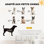 Parc pour chien enclos chien 12 panneaux modulable et pliable acier 2 portes pour chiot intérieur extérieur 60H cm noir