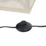 Lampadaire étagère 26L x 26l x 160H cm 3 étagères 4 Niveaux MDF chêne