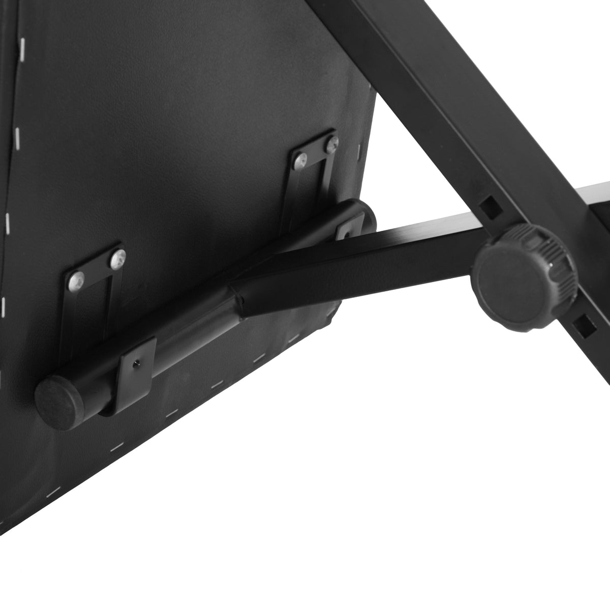 Tabouret piano pliable, banc piano réglable en hauteur de 37 à 47 cm, siège rembourré en PU et pieds en métal antidérapants, charge 100 kg, noir
