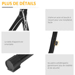 Support pour Fauteuil Suspendu - Pied Fauteuil Suspendu - Tablette réglable Incluse - max 120 Kg