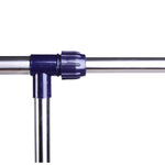 Portant à Vêtements, Tringle Réglable à Roulettes en Acier Inox, Charge Max. 25 kg, Argent
