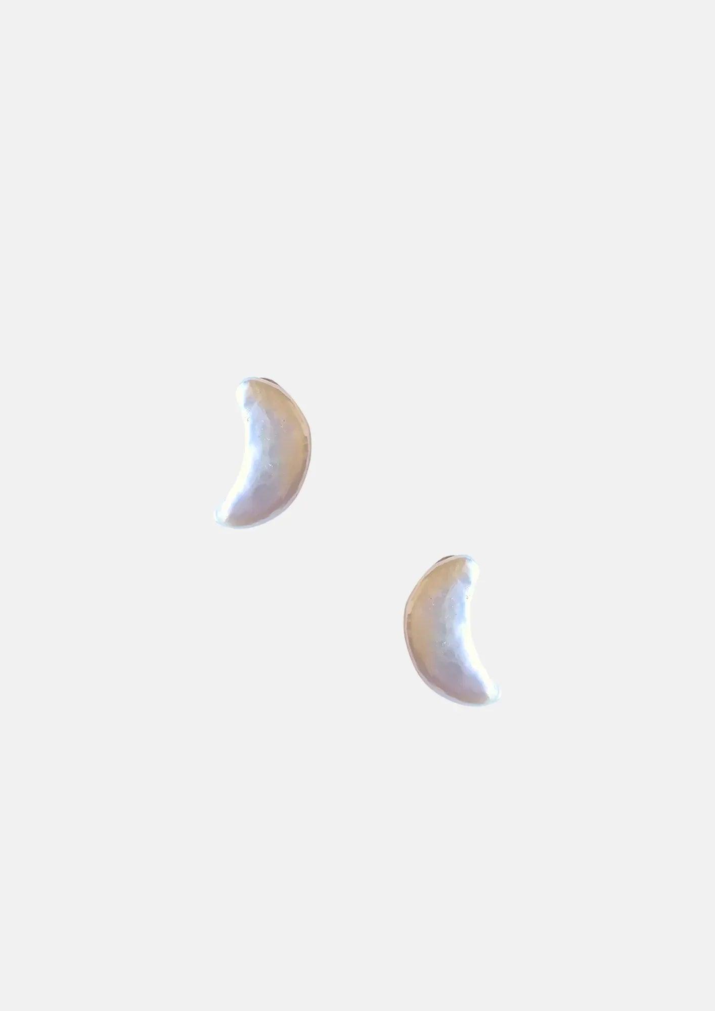 Puces Luna en perle de culture