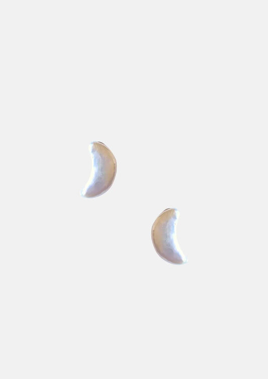 Puces Luna en perle de culture