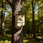 Set di 3 casette per pipistrelli in legno, rifugio per pipistrelli con piattaforma scanalata 23 x 9,5 x 36,5 cm, legno naturale