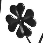 Set di 2 tralicci da giardino, supporto per piante rampicanti in metallo - 38 x 98 cm nero