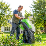 Broyeur de Végétaux Électrique 2500 W, Broyeur de Branches avec Sac de Collecte 45L, 4300 tr/min, 44x34x96cm, Vert
