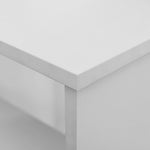 Scrivania angolare tavolo da pranzo con contenitore scrivania per computer modulare libreria integrata + scaffale a 3 livelli bianco