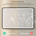 Miroir salle de bain avec éclairage 90 x 60 cm, miroir LED mural, anti-buée, 3 couleurs lumière, dimmable, noir