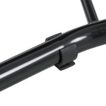 Support béquille de moto arrière support de roue lève moto arrière sur roulettes avec bobine de bras oscillant U, noir