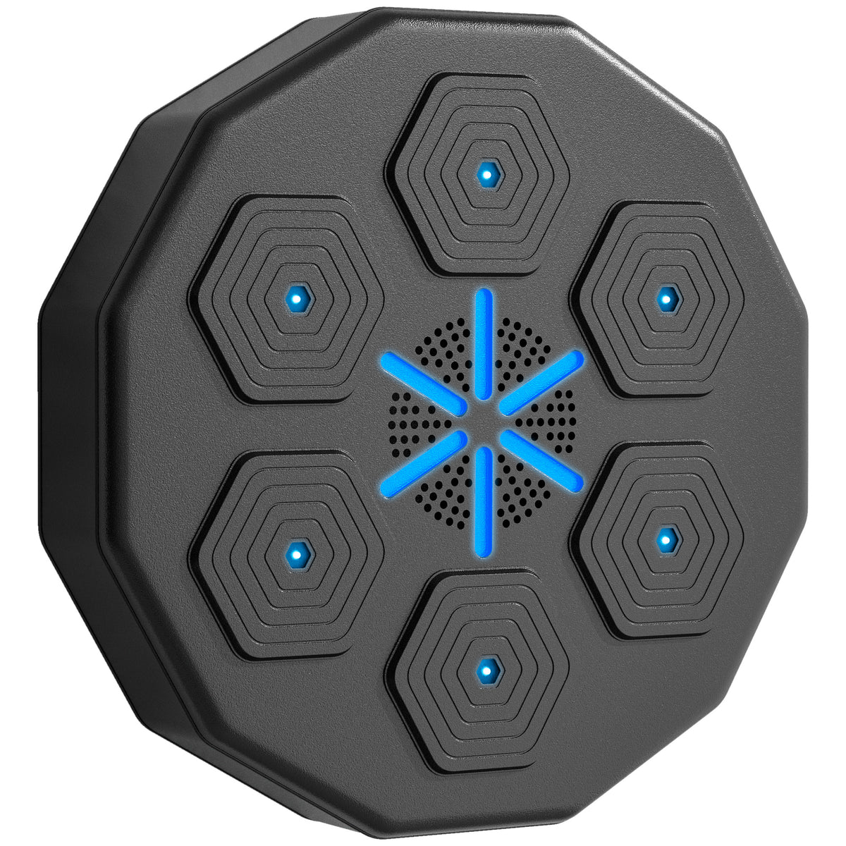 Machine de boxe musicale music boxing machine mural avec bluetooth music 40 x 40 x 7,5 cm, noir