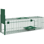 Cage attrape animaux nuisibles 1 entrée dim. 100L x 25l x 28H cm vert foncé