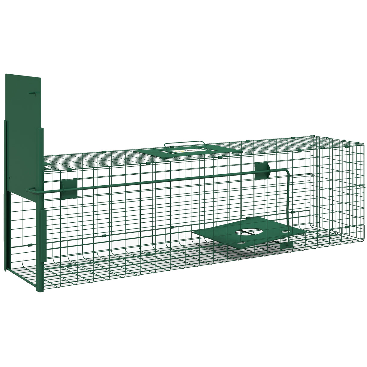 Cage attrape animaux nuisibles 1 entrée dim. 100L x 25l x 28H cm vert foncé