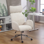 Chaise bureau ergonomique, fauteuil de bureau pivotant, hauteur réglable, appui-tête réglable, fonction bascule, gris