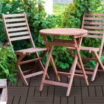 Caillebotis - Dalles terrasse - Lot de 18 - emboîtables, Installation très Simple - Petits Carreaux Composite Plastique