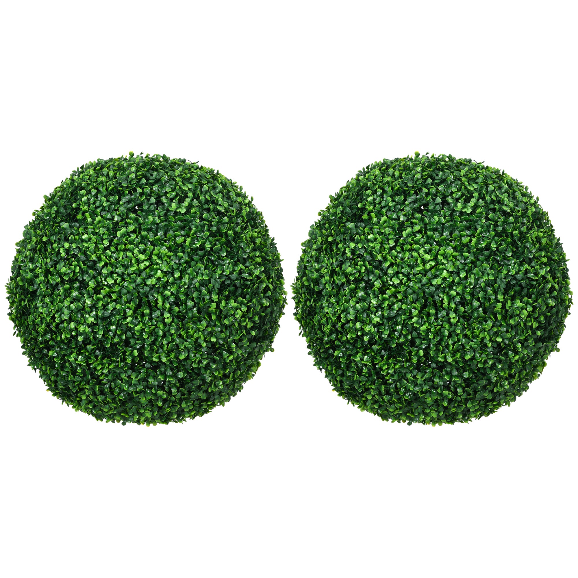 Lot de 2 boules de buis artificielles de 50 cm décoration pour intérieur ou extérieur vert