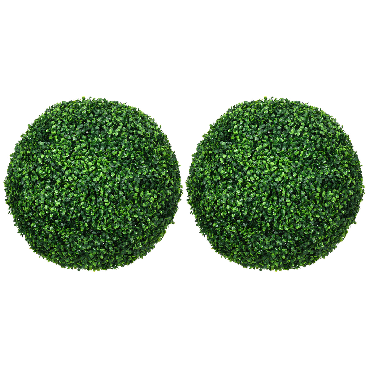 Lot de 2 boules de buis artificielles de 50 cm décoration pour intérieur ou extérieur vert
