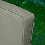 Coussins pour chaise fauteuil de jardin coussins d'assise de dossier déhoussables polyester 56x52/56x46cm gris foncé