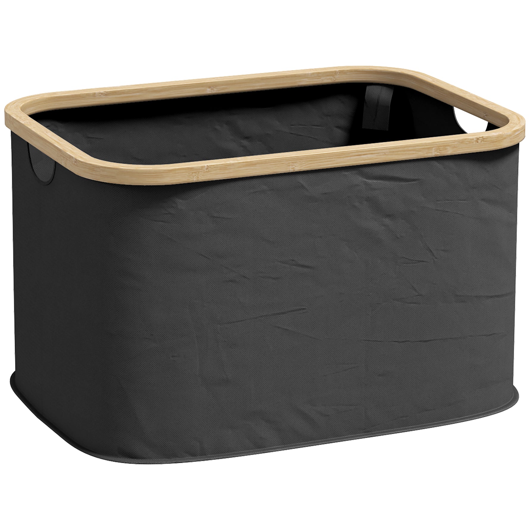 Panier à linge pliable 36 L corbeille linge sale avec poignées rainurées pour salle de bain chambre à coucher buanderie