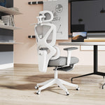 Fauteuil de bureau fauteuil de bureau, hauteur réglable, dossier inclinable, appui-tête rotatif, 71x70x129cm, noir