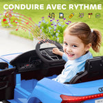 Voiture électrique enfant 12 V - véhicule électrique avec télécommande parentale fournie - V. Max. 5 Km/h - effets sonores, lumineux - Audi RS E-tron GT bleu