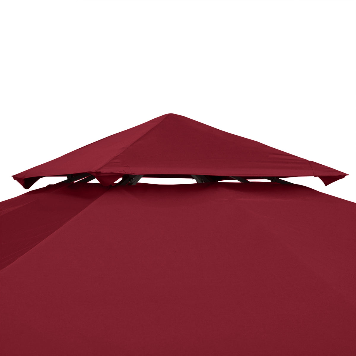 Toit de Remplacement pour pavillon de Jardin Toile de Rechange pour pavillon tonnelle Tente 3 x 3 m Rouge vineux-8
