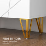 Schoenenkast opbergmeubel 2 deuren verstelbare planken 72 x 31,5 x 95 cm hoogglans wit