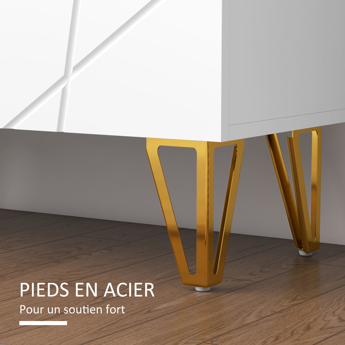 Schoenenkast opbergmeubel 2 deuren verstelbare planken 72 x 31,5 x 95 cm hoogglans wit