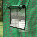 Bâche de remplacement pour serre de jardin 140 x 73 x 190 cm avec fenêtre, porte anti-UV pour le jardin - Vert
