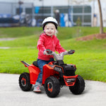 Quad électrique pour enfants véhicule à batterie 6V avec marche avant et arrière 70L x 41,5l x 48,5H cm Rouge