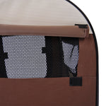 Sac de transport pour chien et chat caisse de transport pliable pour animaux adaptée à la voiture grand confort respirant avec coussin amovible 46 x 36 x 41 cm